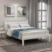 Red Barrel Studio® Iftu Platform bed, Bed Frame w/ Headboard Wood in White | 36.1 H x 42 W x 79.5 D in | Wayfair 74691B4F01EC4D1699AD4C18D3A05673