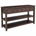 Red Barrel Studio® Retro Design Console Table w/ Two Open Shelves Wood in Brown | 30 H x 50 W x 16 D in | Wayfair 6BACF7428E93498C8F6061A2D1145164