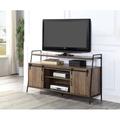 Gracie Oaks Akhalak TV Stand for TVs up to 60" Wood/Metal in Brown | 33 H x 60 W x 18 D in | Wayfair E339D85EAF554EED96D2F58B41400D32