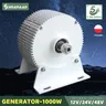 PMG 1000w generatore di Turbine eoliche 12V 24V 48V 750 Rpm AC DC Power Magnetic dinamo turbina ad