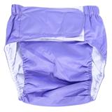 Incontinence Pants Adult Diapers - Washable Incontinence Adult Pants Adjustable Diaper Ultra Absorbent (Color : Light Purple)