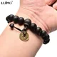 Holz Buddha Perlen Religion Charme Buddhistischen Gebet perlen Armband Armreif Handgelenk Ornament