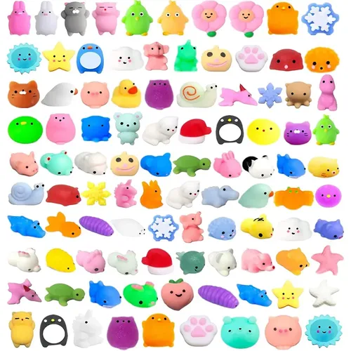 20 Stück Mochi Squishy Spielzeug Kawaii Mini Tiere Squishies Stress abbau Spielzeug für Kinder