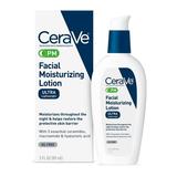 Cerave Pm Facial Moisturizing Lotion | Night Cream With Hyaluronic Acid And Niacinamide | Ultra-Lightweight Oil-Free Moisturizer For Face | 3 Ounce