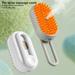 HEVIRGO 1 Set Electric Pet Massage Comb 3-in-1 Cat Steamy Brush Self-Cleaning Dog Grooming Brush Pet Comb Pet Supplies