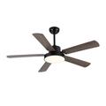 Bright Corners 52 Inch Downrod Ceiling Fans with Lights and Remote Control Modern Outdoor Indoor Wood and Dark 5 Blades LED Lights Smart Ceiling Fans for Bedroom Living Room and Patios