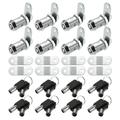 Unique Bargains 8 Set Cam Lock RV Storage Locks Keyed Alike 1-1/8 Cylinder Fits on 7/8 Max Door Thickness with 16 Keys