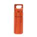 CNC Full Metal Waterproof Survival Tank Waterproof Storage Bottle Outdoor Protective Survival Equipment Outdoor EDC Tools(Orange)