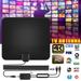 Digital TV Antenna - Digital Antenna for TV Support 4K 1080p Antenna TV Digital HD Indoor Free Local Channels-Support TV Antenna for Smart TV and All Digital TV s -Signal Booster