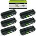 GREENCYCLE 6 Pack Compatible for Canon S35 S-35 Black Toner Cartridge Replacement with imageCLASS D320 D340 D383 FAXPHONE ICD-340 L170 L400 Printers