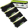 GREENCYCLE 4 Pack Compatible for Brother TN350 TN-350 Black Toner Cartridge Replacement with HL-2040 HL-2070N FAX-2820 FAX-2920 Printer