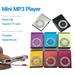 Fairnull Mini MP3 Player Portable TF Card Slot Metal Clip USB Sport Digital Music Walkman for Running