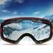 Wliqien 1Pc HX06 Ski Goggles Lenses Double-layer Comfortable to Wear Snow Blindness Proof UV Protection Snowboard Goggles Lenses Replacement for Snow Ski