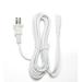 [UL Listed] OMNIHIL White 8 Foot Long AC Power Cord Compatible with GISSARAL GISAC65-SP2 Dual USB 65W Slim Adapter Charger GISAC65-SP2