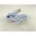 [UL Listed] OMNIHIL Extra Long White 10FT L-Shaped C7 Power Cord Replacement for Philips TAPB603/37