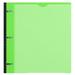 RYWESNIY 1 Inch Binder Project Organizer with pocket Dividersï¼ŒCustomizable Front Cover Refillable Telescoping Binder with 5 Colors Divider- Green