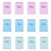 NUOLUX 12PCS Upturning Coil Notepad Simple A7 Notebook Creative Stationery Notebook Portable Memo Pad for Home Trip (Random Color)