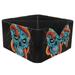 OWNTA Skull Head Pattern Square Pencil Storage Case with 4 Compartments Removable Dividers Pen Holder and Pencil Holder