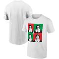 Men's Ripple Junction White Elf Pop Art Squares Holiday Graphic T-Shirt