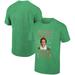 Men's Ripple Junction Heather Kelly Green Elf I'm Actually Human Holiday Graphic T-Shirt