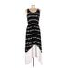 Kensie Casual Dress - Midi Scoop Neck Sleeveless: Black Print Dresses - Women's Size Medium