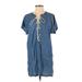 Spiaggia Dolce Casual Dress: Blue Dresses - Women's Size Small
