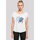 T-Shirt F4NT4STIC "Disney Lilo & Stitch On The Head" Gr. M, weiß Damen Shirts Jersey