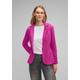 Kurzblazer STREET ONE Gr. 46, pink (bright cozy pink) Damen Blazer