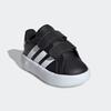 Klettschuh ADIDAS SPORTSWEAR "GRAND COURT 2.0 KIDS", Gr. 24, schwarz-weiß (core schwarz, cloud weiß, core schwarz), Synthetik, sportlich, Schuhe, Design auf den Spuren des adidas Superstar, für Kinder