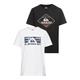 T-Shirt QUIKSILVER Gr. 16 (170/176), schwarz-weiß (weiß, schwarz) Kinder Shirts T-Shirts