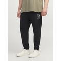 Sweathose JACK & JONES PLUSSIZE "JPSTGORDON JJSWIFT SWEAT PANTS NOOS PLS" Gr. 42, N-Gr, schwarz (black) Herren Hosen Sweathosen