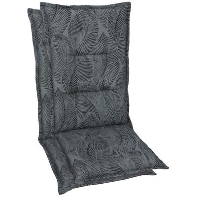 Hochlehnerauflage GO-DE, grau (anthrazit), B:50cm H:7cm T:120cm, Baumwolle, Polyester, Polyurethan, Polsterauflagen, 120x50 cm Image