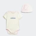 Trainingsanzug ADIDAS SPORTSWEAR "I GIFT SET" Gr. 92, pink (ivory, clear pink) Kinder Sportanzüge Trainingsanzüge