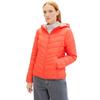 Steppjacke TOM TAILOR DENIM, Damen, Gr. S (34), rot (plain rot), Obermaterial: 100% Polyester. Futter: 100% Polyester, casual, normal kurz, Rundhals, Langarm Bündchen, Jacken, mit Kapuze