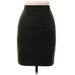 H&M Casual Pencil Skirt Knee Length: Black Print Bottoms - Women's Size 4