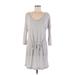 Victoria's Secret Casual Dress: Gray Marled Dresses - Women's Size Medium