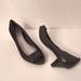 Giani Bernini Shoes | Giant Bernini Black Faux-Snakeskin Open-Toe Low Heels-Sz 11m | Color: Black | Size: 11