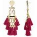 Lilly Pulitzer Jewelry | Boho Safari Chandelier Earrings - Brand New | Color: Gold/Pink | Size: Os