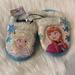 Disney Shoes | Disney Frozen Slippers Toddler Girls Size 7-8 Blue White Slip On Shoes | Color: Blue/White | Size: 8g