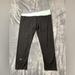 Lululemon Athletica Pants & Jumpsuits | Lululemon Criss-Cross Waist Cotton Blend Capri Crop Legging 8 | Color: Black/Blue | Size: 8