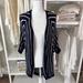 American Eagle Outfitters Sweaters | American Eagle Outfitters Women's Size Medium Open Knit Cardigan Sweater #1195 | Color: Blue/White | Size: M