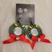 Disney Jewelry | Disney The Nightmare Before Christmas Wreath Earrings | Color: Green/Red | Size: Os