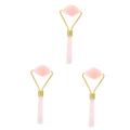 Housoutil 3pcs Face Roller Massage Stick Face Massage Body Gems Fade Roller for Face Skin Care Tools Eye Massagers Skincare Roller Thai Massage Tool Face Tools for Skincare Darcy Jade Simple