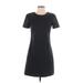 Theory Casual Dress - A-Line: Black Solid Dresses - Women's Size 4