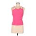 Nike Active Tank Top: Pink Solid Activewear - Women's Size Medium