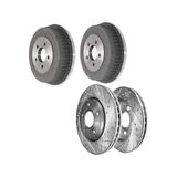 1996-2000 Chrysler Town & Country Front and Rear Brake Rotor and Drum Kit - Detroit Axle