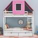 Twin over Twin 2 Drawer Standard Bunk Bed by Cosmic kids in Pink | 90.9 H x 41.6 W x 78.3 D in | Wayfair COS80003469AAH