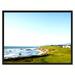 Highland Dunes Halfmoon Bay Golf Course Photo Print on Canvas w/ Picture Frame, 28x37 Canvas in Gray | 28 H x 37 W in | Wayfair