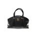 HCL Leather Tote Bag: Pebbled Black Print Bags