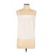 Neiman Marcus Sleeveless Blouse: Ivory Tops - Women's Size 14